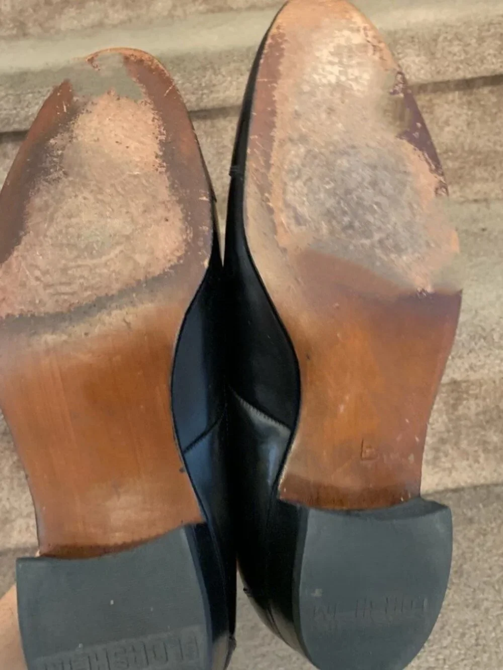 Florsheim Men’s Black Leather Dress Shoes Size 10 1/2 E